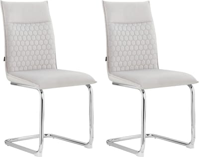 Renate-Eetkamerstoel - 2 Pack - Lichtgrijs