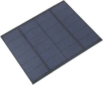 Zonnepaneel - Zonneoplader - Energie Opwekken - PET-gelamineerd - 15 x 12 x 1 cm - Zwart