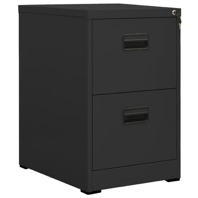 vidaXL - Archiefkast - 46x62x72,5 - cm - staal - antracietkleurig