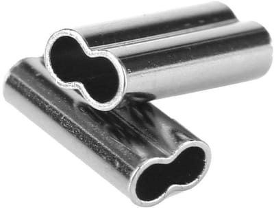 Dailygoods- Krimphulzen 100 Stuks - Double Barrel - Klemhulzen - Draadgeleider - Koperen Buisconnectoren - Corrosiebestendig - Vislijnhulzen
