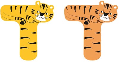 Small Foot - Houten Dieren Kinderletter - T