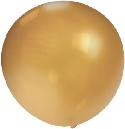 1 Mega ballon Metallic Gold Goud latex - 24 inch = 61 cm.