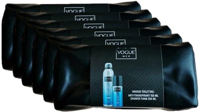 Vogue Geschenkset Nordic Blue in Toilettas - Voordeelverpakking 6 Stuks