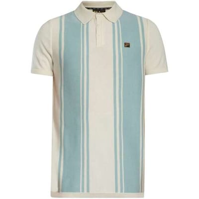 Fila Gebreid Poloshirt In Buddy Bowling-Stijl, Blauw