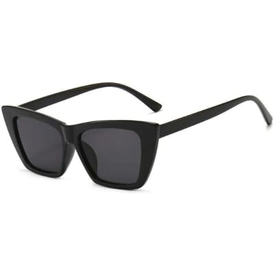 Modieuze vierkante zonnebril voor dames, designer luxe zonnebril voor mannen/vrouwen, cat-eye zonnebril, klassiek vintage UV400 outdoor Oculos De Sol black