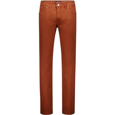 Gardeur Broek Bill Cottonflex Organic Cotton Tencel Blend Cashmere Touch Oranje / male