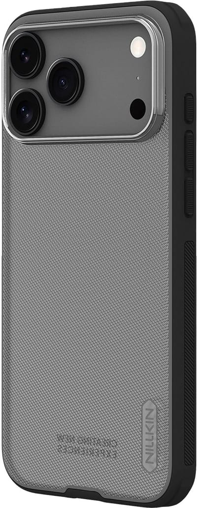 Nillkin, Hoesje geschikt voor iPhone 17 Pro - Super Frosted Pro Series Bi-Material, Transparant zwart