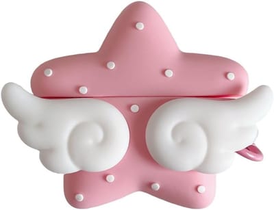 Hoesje voor oortjes - Beschermhoesje hoofdtelefoon - Bescherming en decoratie - Schattig sterren-engelenvleugel design