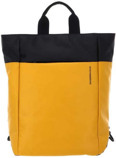 MANDARINA DUCK laptop rugzak rugzak met laptopvak Eco Coated Backpack Duck Yellow geel