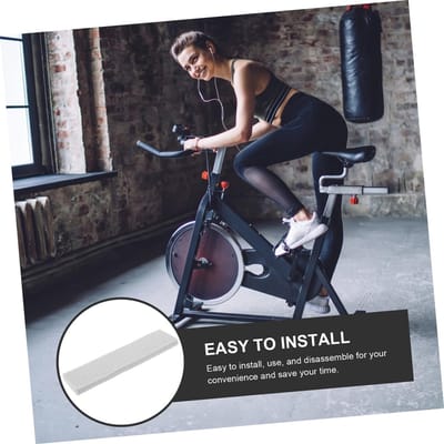 Fitness Fietsremblokken - Hometrainer Rempads - Indoor Cycling - Geluidsarm Ontwerp - 12x3x1 cm - Grijs