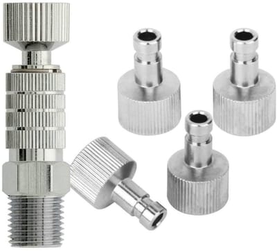 Dailygoods - Airbrush Accessoires - Snelle Aansluitingen - 5 Stuks - 1/8 Inch - Voor Compressor - Professioneel gebruik - Geschikt voor kunstenaars -...