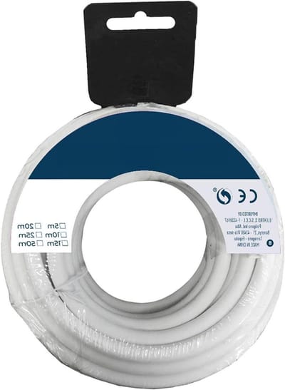 Slangenhaspel - Waterslanghouder - Tuinieren en Klussen - Flexibel en Robuust - 10 Meter - Wit
