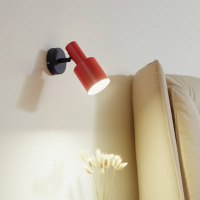 Lindby - buitenspot - 1licht - IJzer - H: 18 cm - E27 - oranje, zwart