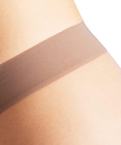 FALKE Seidenglatt eenkleurig materiaal transparant 15 DEN panty dames bruin - maat S