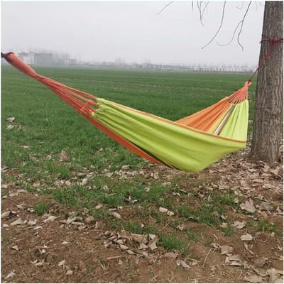 Hangmat voor buiten - Draagbare schommel - Ontspanning in de tuin - Hoge draagkracht - 200x100 cm - Lichtgroen