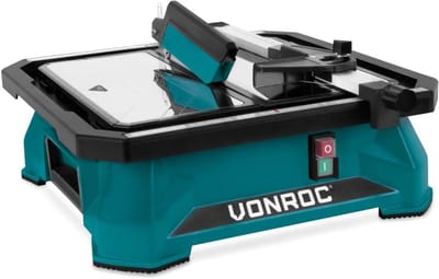 Tegelsnijder 650W 180mm met waterreservoir en groot roestvrijstalen werkblad
