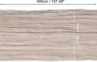 aladdien - Tafelloper - Feestdecoratie - Elegant en machinewasbaar - 40 cm L x 90 cm W - Polyester - Perfect voor elke gelegenheid - Flesh