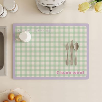 Kleine Verse Keuken Afdruipmat Diatomeeënaarde Geïsoleerde Keuken Aanrechtmat Absorberend Sneldrogend Bar Kom Eetstokjes Koffiemachine Mat 40 * 60cm