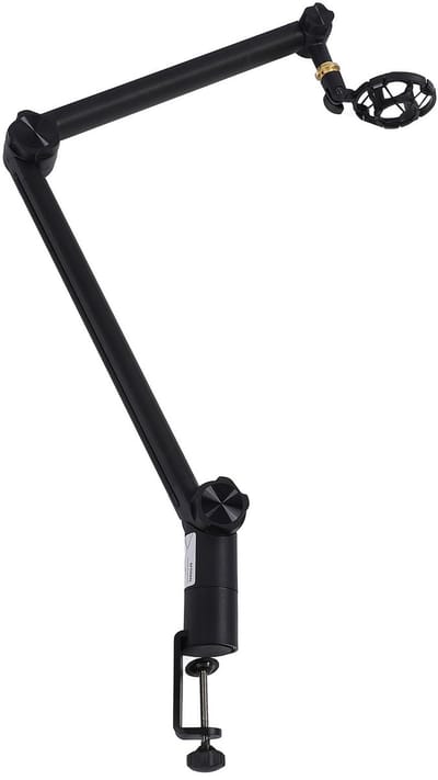 MTTproducts - Microfoonstandaard met Galgarm - Verstelbare Staaf - Ideaal voor Podcast-streaming - Inclusief Kabelmanagement - Professionele Geluidsopn...