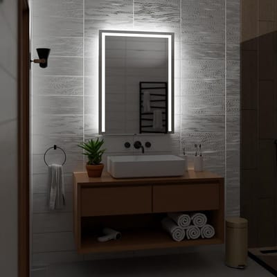 Ronde Badkamerspiegel met Instelbare LED Verlichting - Heldere Reflectie en Mooie Sfeerverlichting