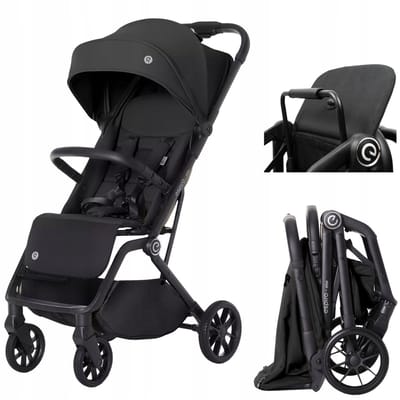Espiro Else Kinderwagen - Lichtgewicht en Stijlvol - Zwart