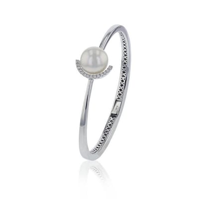 Luna-Pearls - 104.0372 - Armband - 750/-Roze goud met Tahiti gekweekte parel