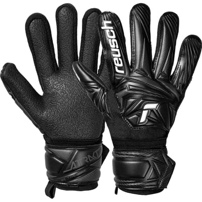 Reusch Attrakt Resist Junior Full Black - Keepershandschoenen - Maat 4