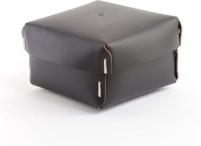 Vacavaliente - Ruca Opbergbox S - Gerecycled Leer - Zwart