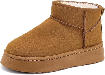 Winter Snowboots voor Dames - Warme Gevoerde Wandelschoenen