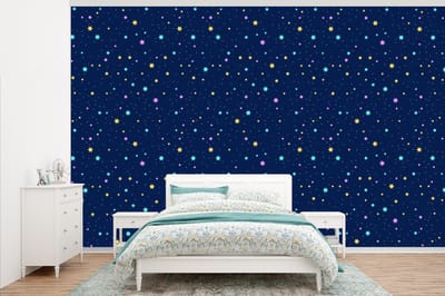 Behang - Fotobehang Sterrenhemel - Sterren - Design - Breedte 345 cm x hoogte 220 cm