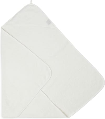 Jollein - Badcape - Beige - 100% Badstof Katoen - Baby Handdoek met Badcape, Omslagdoek, Badponcho - 75x75 cm
