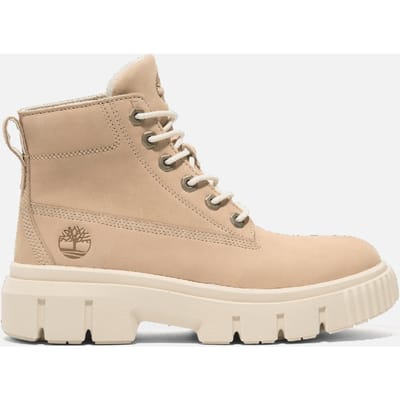 Timberland Greyfield Mid Lace Up Boot Light Beige Nubuck Taglia: 36 | Stivali Outlet | Donna | Marrone