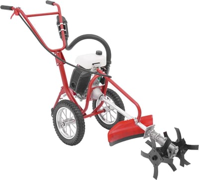 Motorische Grondfrees - Kleine Cultivator - Bodem Voorbereiden - Vier-takt Motor - 10 cm Diepte - Rood Zwart