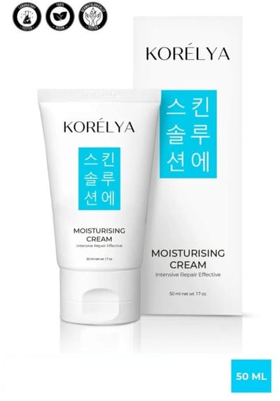Korelya - Moisturising Cream 50 (ml.) | Intense Hydraterende Crème op Waterbasis - Geschikt voor alle huidtypen