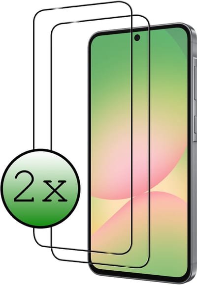 Screenprotector - 2 Stuks Geschikt voor Samsung Galaxy A56 - Full Cover - Beschermglas - Gehard Glas - Tempered Glass - Screen Protector