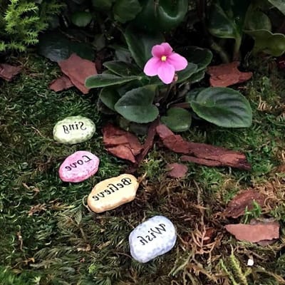 Stapstenen Tuin - Decoratieve Stenen - Pad Aanleggen - Lichtgewicht Kunststof - Set van 4 - Groen