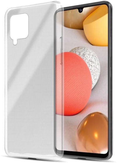 Cadorabo Hoesje geschikt voor Samsung Galaxy A42 4G in VOLLEDIG TRANSPARANT - Beschermhoes gemaakt van flexibel TPU Silicone Case Cover