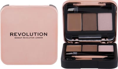 Makeup Revolution - Brow Sculpt Kit - Eyebrow Treatment Kit 2.2G Brown