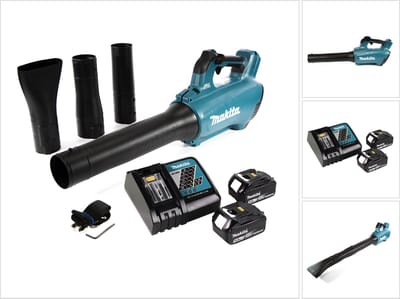 Makita DUB 184 RT accu-blazer 18 V borstelloos + 2x accu 5.0 Ah + lader