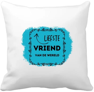 Akyol - liefste vriend van de wereld Kussen hoes - Vriend/vriendin - de liefste vriend - valentijnsdag - verjaardag - cadeautje voor vriendje - kado - geschenk - 40 bij 40 cm