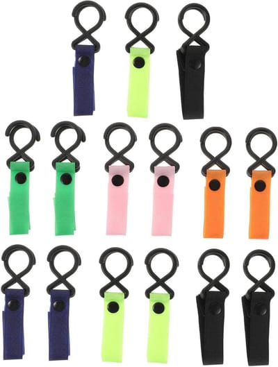 Kinderwagen Haken - Buggy Clips - Spullen Meenemen - Set van 15 stuks - 12.5 cm - Willekeurige Kleur