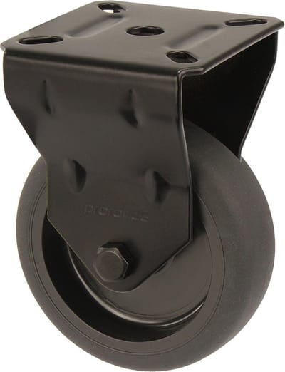 Wovar Bokwiel Zwart 75 mm | Per Stuk