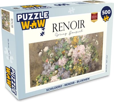 Puzzel Schilderij - Renoir - Bloemen - Legpuzzel - Puzzel 500 stukjes