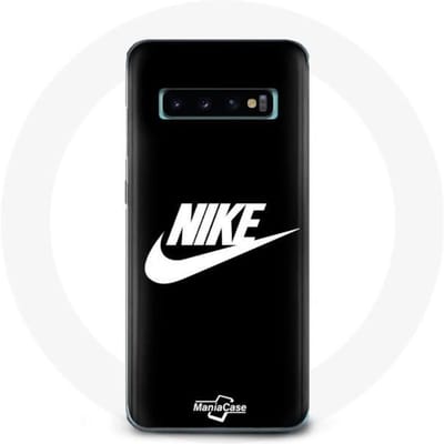 Hoesje - MANIACASE - Samsung Galaxy S10 - Nike Logo - Zwart - Hard - Sportief zwart