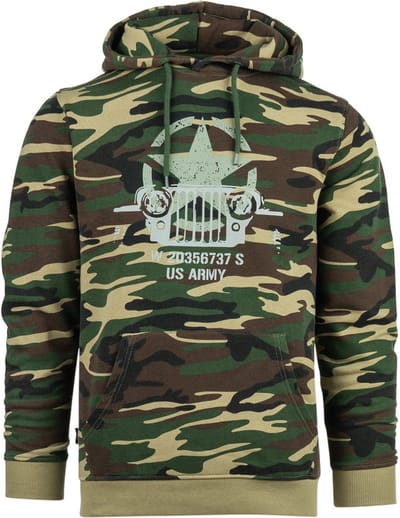 Fostex Hoodie Allied Star-Willy jeep camo S