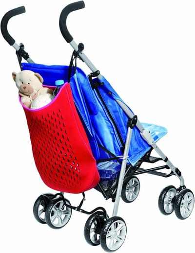 Kinderwagen Tas - Net Tas - Onderweg Benodigdheden - Vlekbestendig - 37 cm Breed - Rood
