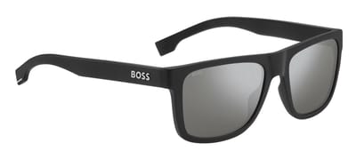 Hugo Boss Boss 1647/S Rechthoekig Kunststof Met spiegelglazen Heren Zonnebril