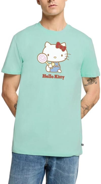Hello Kitty Met Een Lollipop Premium T Shirt Heren