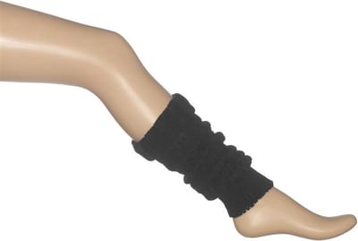 Zwarte beenwarmers - Kuitwarmer - Zwart - 1 Paar - Been warmers - Polyester - Verkleden - Dans accessoire - Carnaval - CHPN