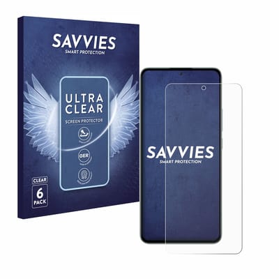 Savvies - Screenprotector voor Xiaomi 13T Pro - Folie Beschermfolie transparant 6 Stuks